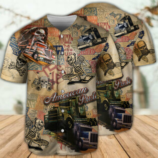 Skull Love Life American Pride - Baseball Jersey - Owl Ohh - Owl Ohh