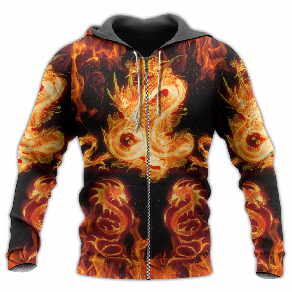 Dragon And Fireball Madness - Hoodie - Owl Ohh - Owl Ohh