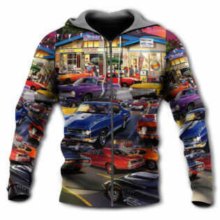 Car Classic Muscle Car Service - Hoodie - Owl Ohh - Owl Ohh