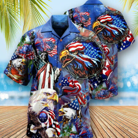 America My Heat Beats True To My Country Patriotism - Hawaiian Shirt - Owl Ohh - Owl Ohh