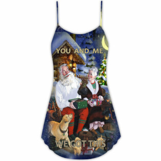 Christmas You And Me We Got This - V-neck Sleeveless Cami Dress - Owl Ohh - Owl Ohh
