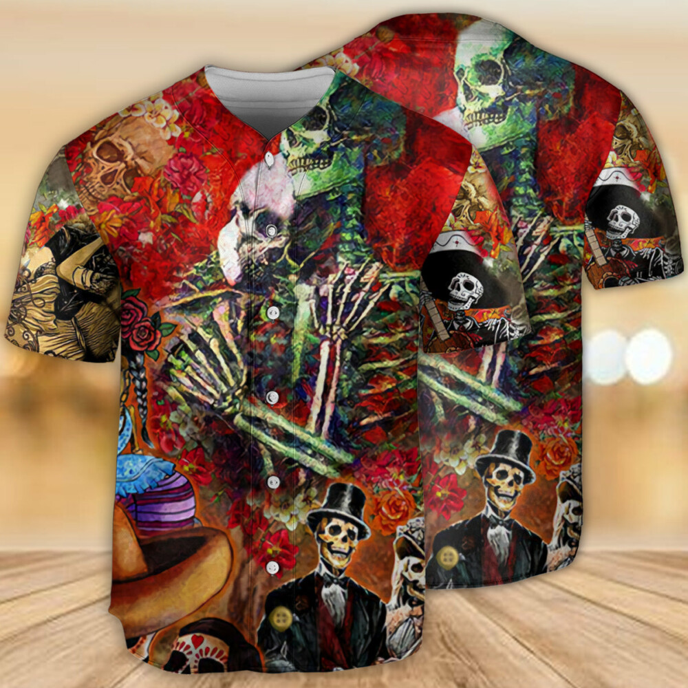 Skull Until We Are Seperated By Death - Baseball Jersey - Owl Ohh - Owl Ohh