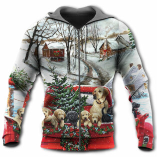Christmas Dog Come Home In Truck - Hoodie - Owl Ohh - Owl Ohh