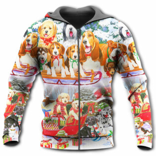 Dog Snowman Christmas Tree Merry Xmas - Hoodie - Owl Ohh - Owl Ohh