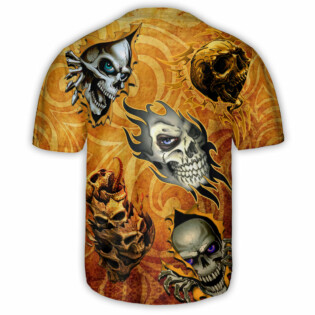 Skull And Fire My Style - Baseball Jersey - Owl Ohh - Owl Ohh
