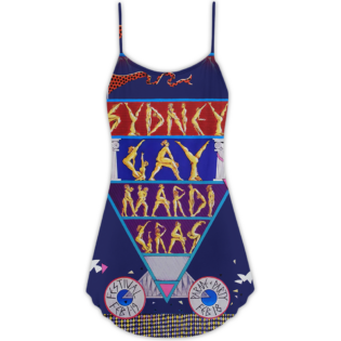 Sydney Gay Mardi Gras Vibe - V-neck Sleeveless Cami Dress - Owl Ohh