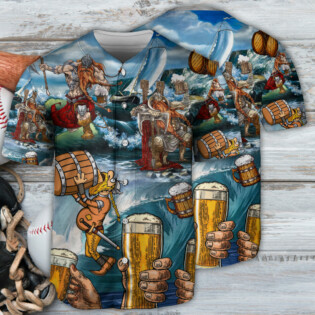 Viking Beer Style I Love It And I Drink It - Baseball Jersey - Owl Ohh - Owl Ohh