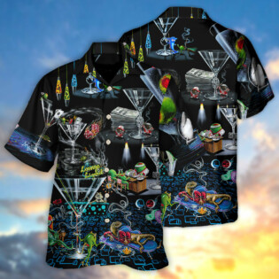 Cocktail Is The World Famous In Lounge - Hawaiian Shirt - Owl Ohh for men and women, kids - Owl Ohh