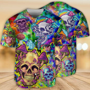 Skull Life Style Mushroom - Baseball Jersey - Owl Ohh - Owl Ohh