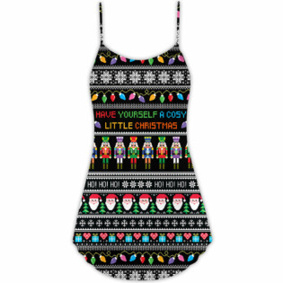 Christmas Have Yourself A Cosy Little Christmas - V-neck Sleeveless Cami Dress - Owl Ohh - Owl Ohh