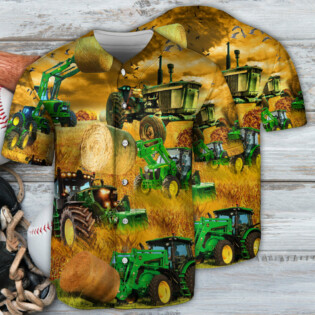 Tractor Better On The Farm - Baseball Jersey - Owl Ohh - Owl Ohh