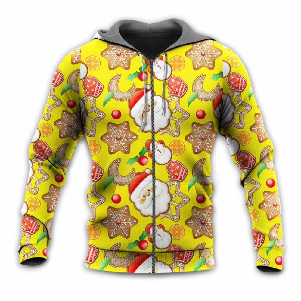 Christmas Santa Snowman Gingerbread And Sweets - Hoodie - Owl Ohh - Owl Ohh