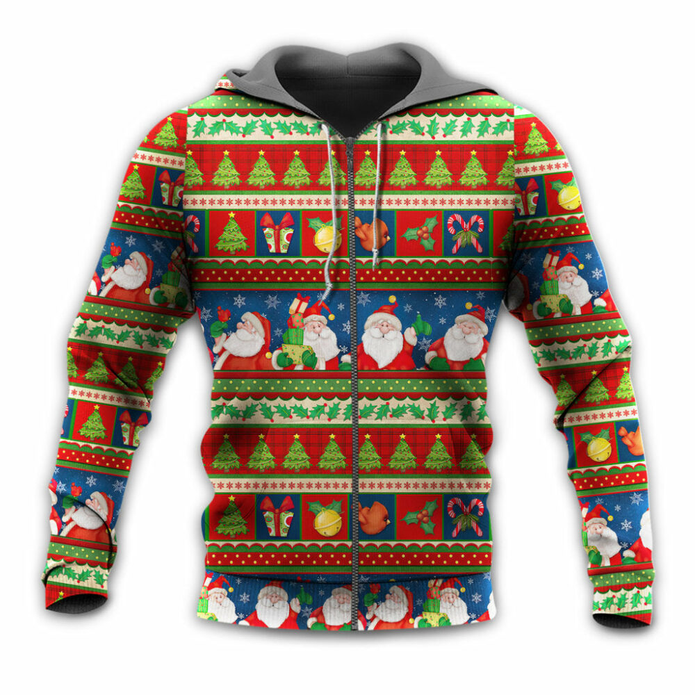 Christmas Santa Claus Happy Xmas - Hoodie - Owl Ohh - Owl Ohh