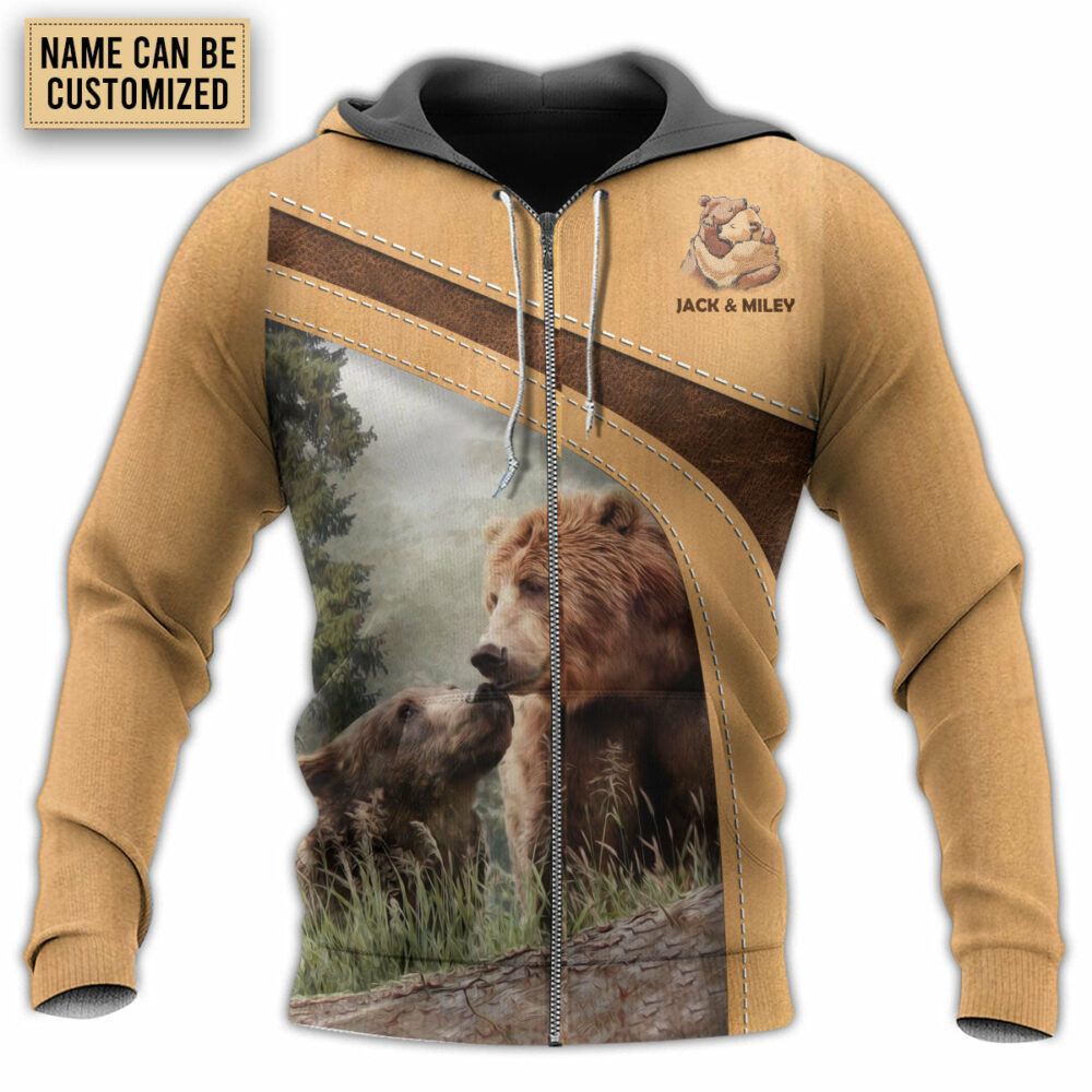 Bear An Old Bear Live Here With His Honey Personalized - Hoodie - Owl Ohh - Owl Ohh