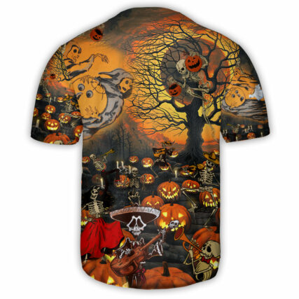 Skull Halloween Darkness - Baseball Jersey - Owl Ohh - Owl Ohh