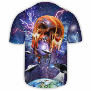 Skull Love Galaxy - Baseball Jersey - Owl Ohh - Owl Ohh
