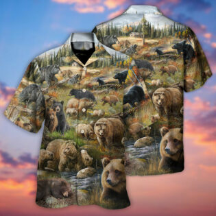 Bear - Be Brave Little Bear - Hawaiian Shirt - Owl Ohh - Owl Ohh