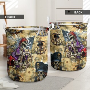 Skull Amazing Pirate Hunting - Laundry Basket - Owl Ohh - Owl Ohh