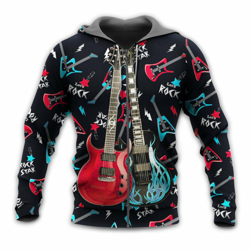 Guitar All I Need Is Playing Music - Hoodie - Owl Ohh - Owl Ohh