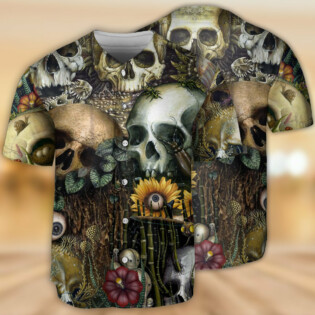 Skull Back To The Beginning - Baseball Jersey - Owl Ohh - Owl Ohh