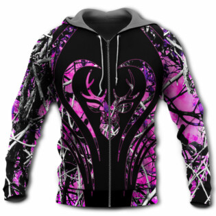Hunting Girl Hunting Pink Camouflage Deer - Hoodie - Owl Ohh - Owl Ohh