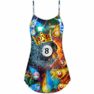 Christmas Billiard Firer Merry Christmas - V-neck Sleeveless Cami Dress - Owl Ohh - Owl Ohh