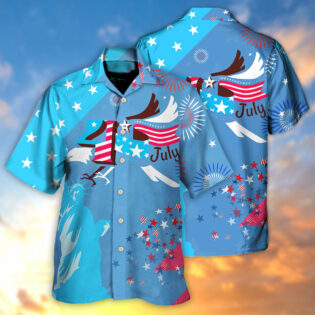 America Independence Happy Day Fourth Of July - Hawaiian Shirt - Owl Ohh - Owl Ohh