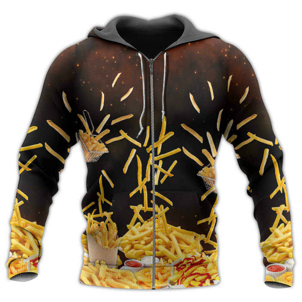 Food French Fries Fast Food Delicious - Hoodie - Owl Ohh - Owl Ohh