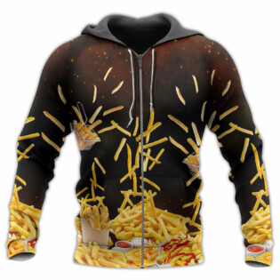 Food French Fries Fast Food Delicious - Hoodie - Owl Ohh - Owl Ohh