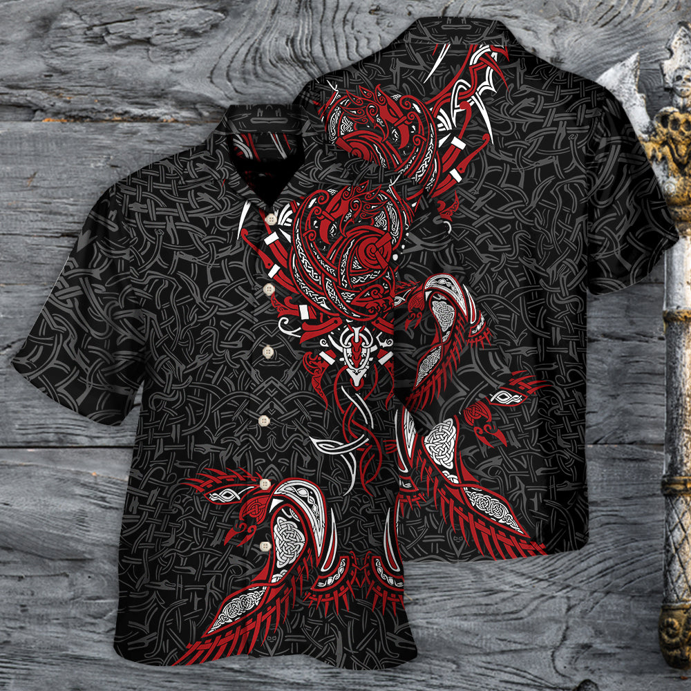 Viking War Raven Life Style - Hawaiian Shirt - Owl Ohh - Owl Ohh