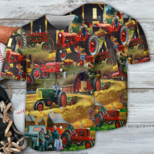 Tractor Just One More Tractor I Promise Just One - Baseball Jersey - Owl Ohh - Owl Ohh