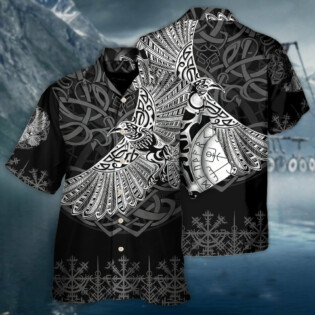 Viking Raven Valhalla Norse - Hawaiian Shirt - Owl Ohh - Owl Ohh