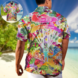 Parasailing Born To Fly Forced To Work - Hawaiian Shirt - Owl Ohh-Owl Ohh