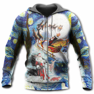 Christmas Friendly Santa With Animals - Hoodie - Owl Ohh - Owl Ohh