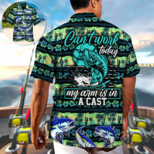 Fishing Can't Work Today My Arm Is In A Cast - Hawaiian Shirt - Owl Ohh-Owl Ohh