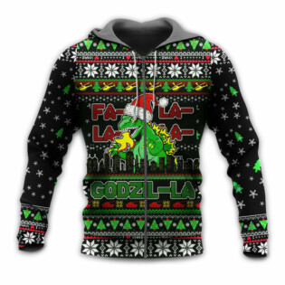 Christmas Godzila Falalalala Xmas - Hoodie - Owl Ohh - Owl Ohh