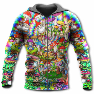 Hippie Mushroom Music Band Of Life - Hoodie - Owl Ohh - Owl Ohh