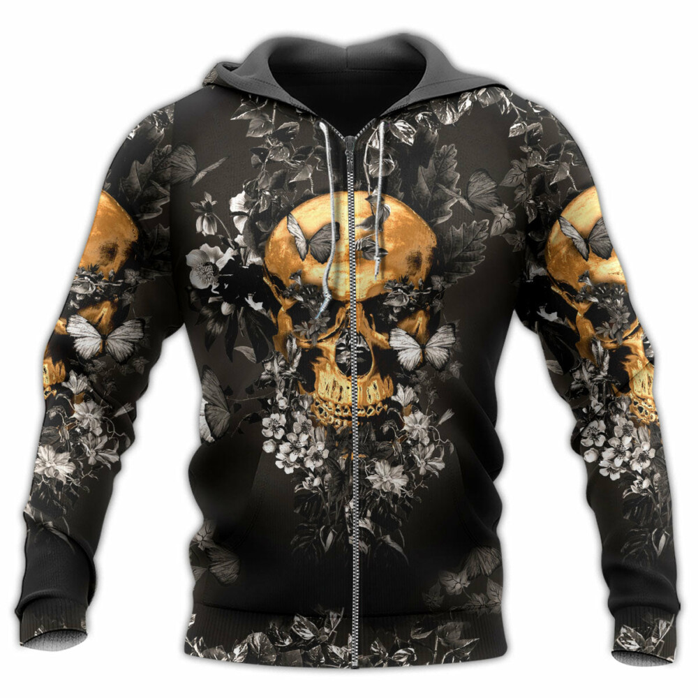 Skull Flowers Grow Out Of Dark Moments - Hoodie - Owl Ohh - Owl Ohh