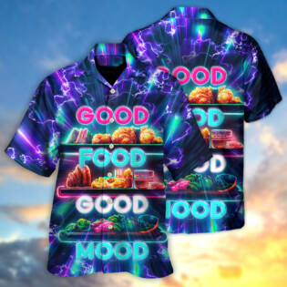 Food - Good Food Is Good Mood - Hawaiian Shirt - Owl Ohh for men and women, kids - Owl Ohh