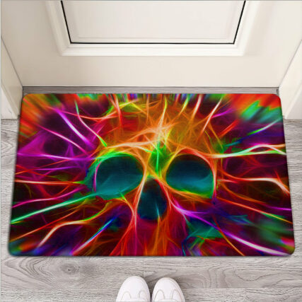 Skull Rainbow Color Love Cool Style - Doormat - Owl Ohh - Owl Ohh