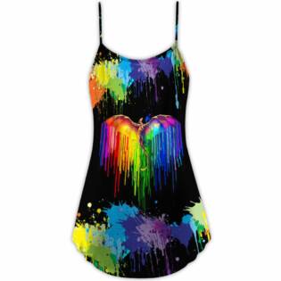 LGBT Pride Dragon The Color Of Happiness - V-neck Sleeveless Cami Dress - Owl Ohh - Owl Ohh