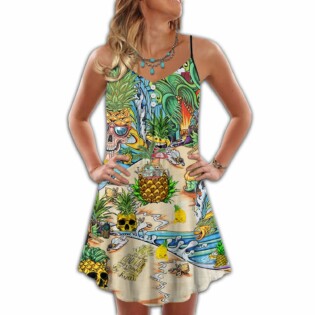 Skull Pineapple Fruit Amazing - Summer Dress - Owl Ohh - Owl Ohh