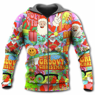 Christmas Hippie Santa Bus Peace - Hoodie - Owl Ohh - Owl Ohh