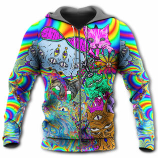 Hippie Cat Break My Mind - Hoodie - Owl Ohh - Owl Ohh