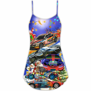 Car Funny For Christmas - V-neck Sleeveless Cami Dress - Owl Ohh - Owl Ohh