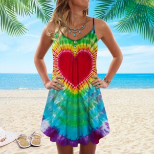 Hippie Peaceful Butterfly Summer Vibes Heart - Summer Dress - Owl Ohh - Owl Ohh