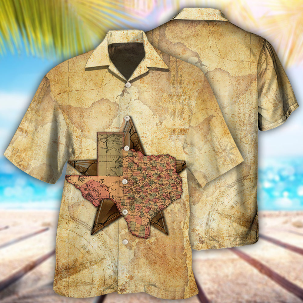 Texas Peace Life Style In Map - Hawaiian Shirt - Owl Ohh - Owl Ohh