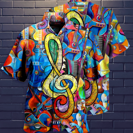Music Love Live Life Style - Hawaiian Shirt - Owl Ohh - Owl Ohh