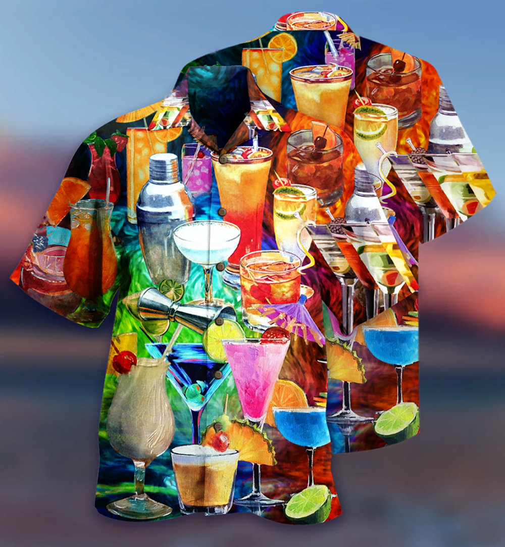 Cocktail Fruit Colorful Style - Hawaiian Shirt - Owl Ohh - Owl Ohh