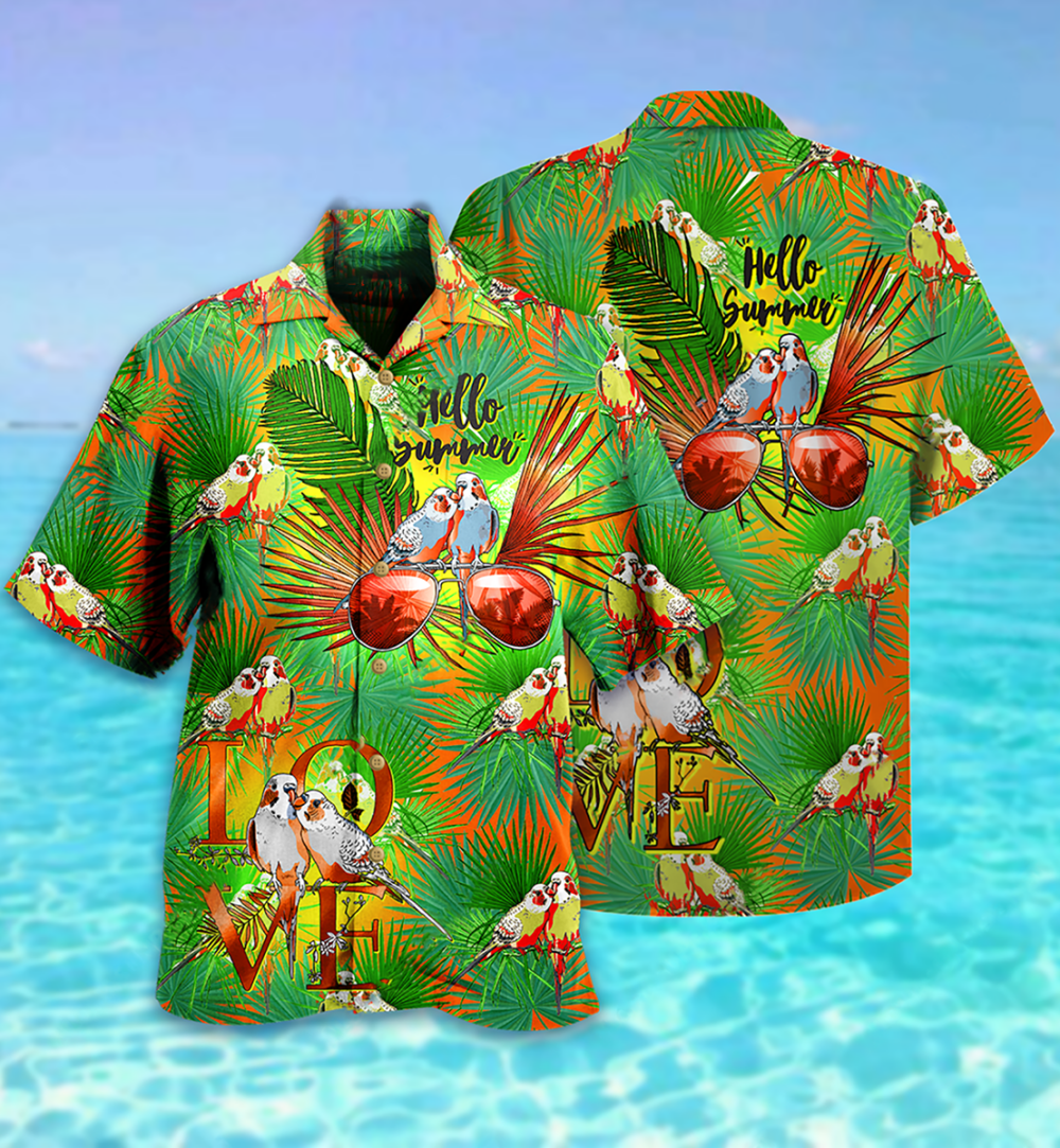 Parrot Hello Summer Style - Hawaiian Shirt - Owl Ohh - Owl Ohh